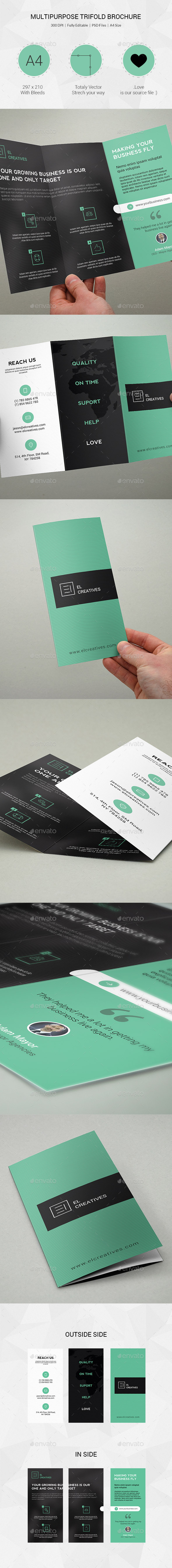 Creative Multipurpose Trifold Brochure - 08 - Corporate Brochures