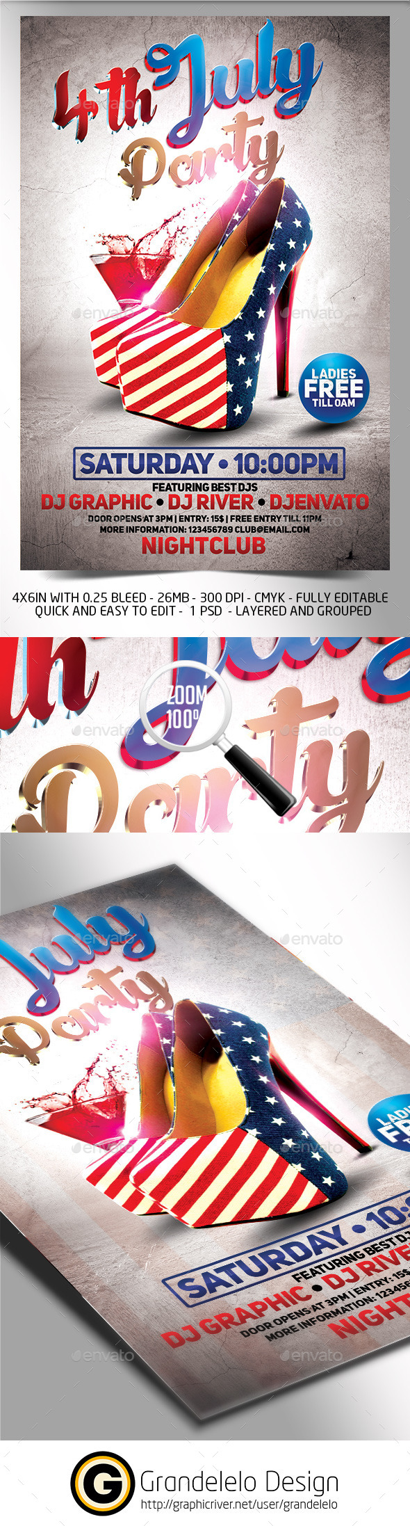 4th July Flyer Template 2015 Edition - Holidays Events