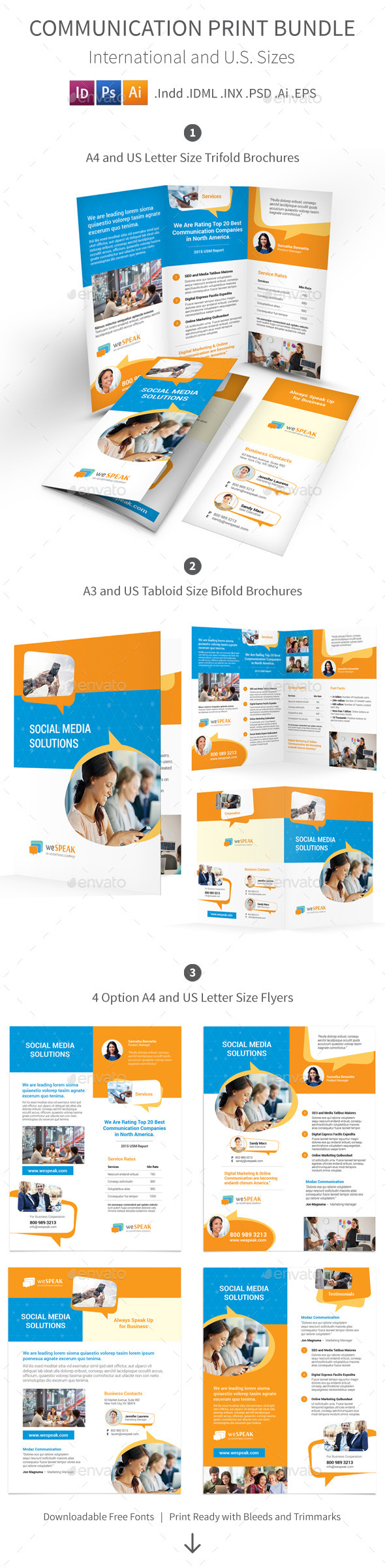 Communication Print Bundle - Informational Brochures