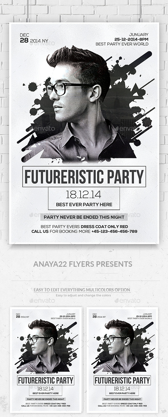 Electro Concert Dj Flyer - Clubs & Parties Events