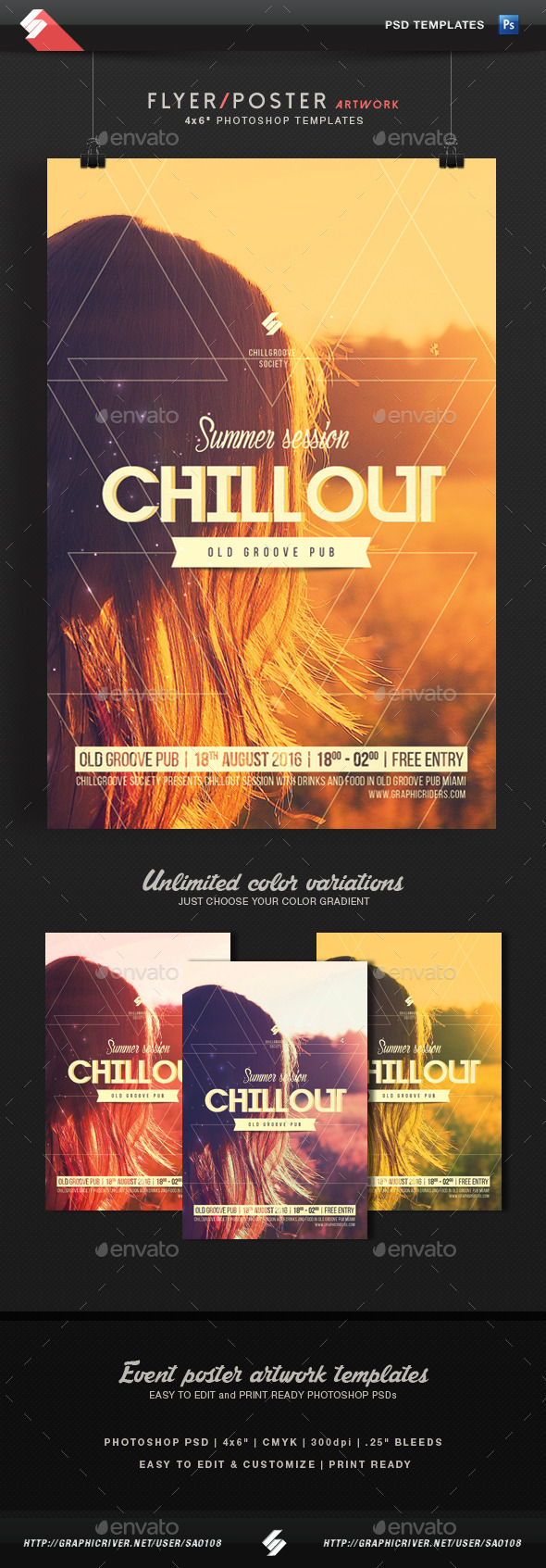 Summer Chillout Session - Flyer Template - Events Flyers