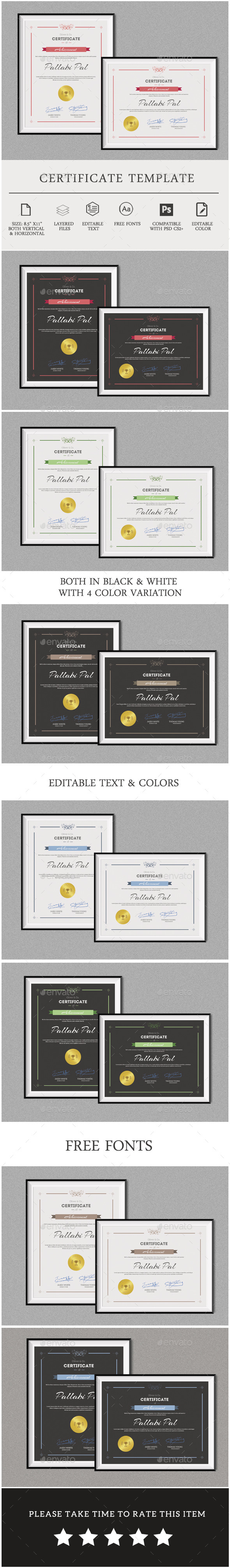 Multipurpose Certificate Template - Certificates Stationery