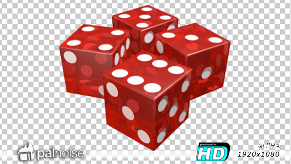 Dice Roll Red Casino Transparent