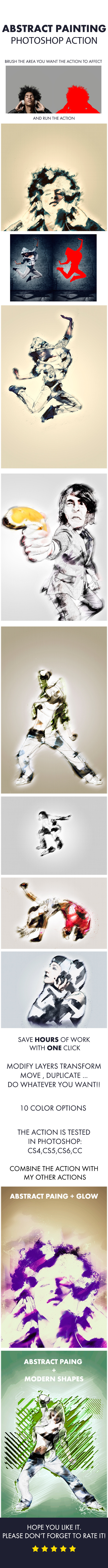 Abstract Painting Photoshop Action - Photo Effects Actions