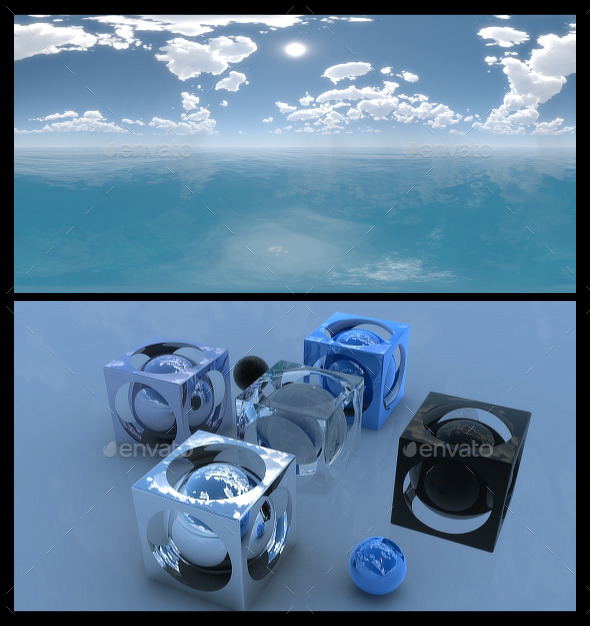 Ocean Blue Clouds - 3Docean 11827790