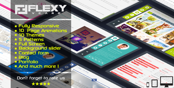 FlexyVcard - Responsive Vcard Template by flexycodes | ThemeForest
