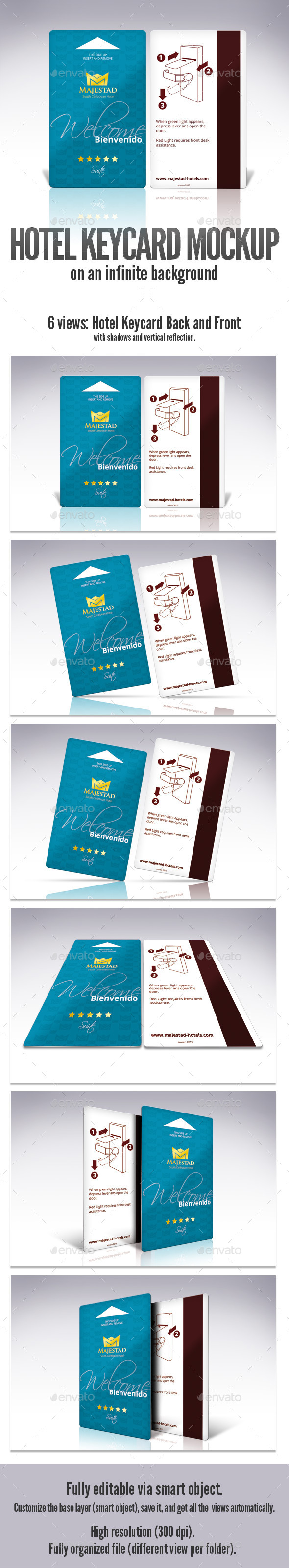 Keycard Mockup - Product Mock-Ups Graphics