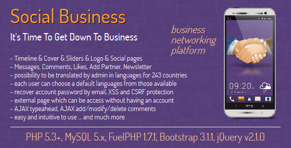 Social Business - social business networking - CodeCanyon Item for Sale