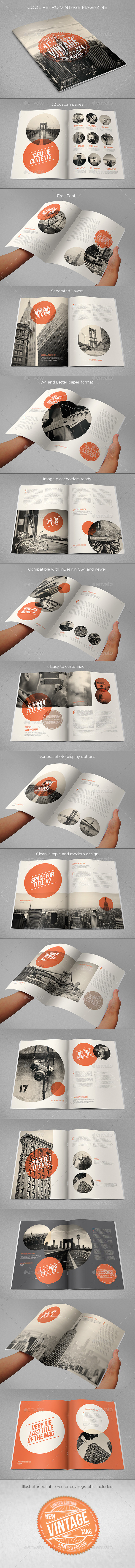 Cool Retro Vintage Magazine - Magazines Print Templates