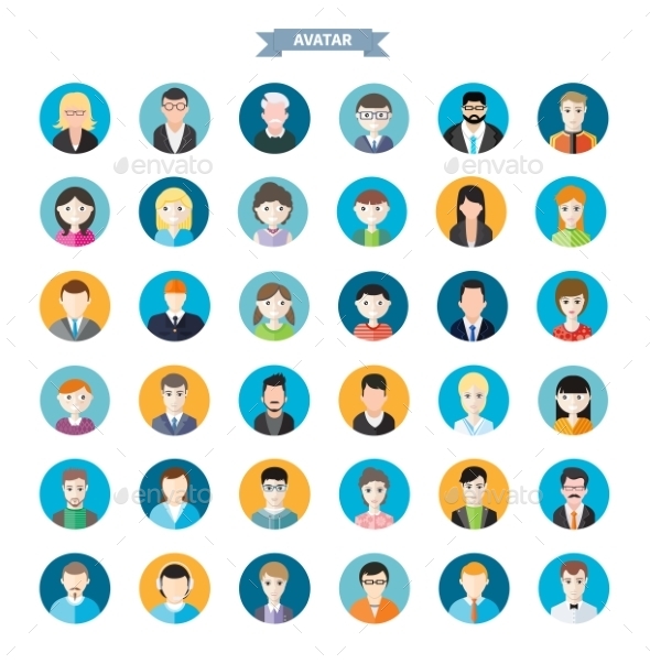 Set Of Avatars - People Characters