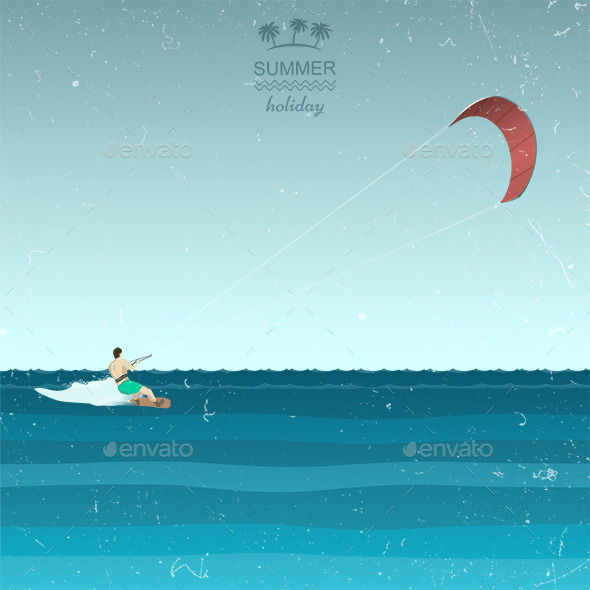 Kite Surfing - Sports/Activity Conceptual