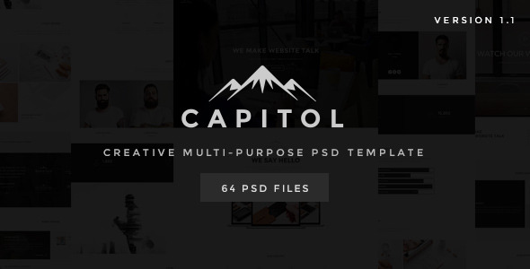 Capitol - Creative Multi-Purpose PSD Template