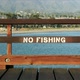 No Fishing Sign Painted On Pier - VideoHive Item for Sale