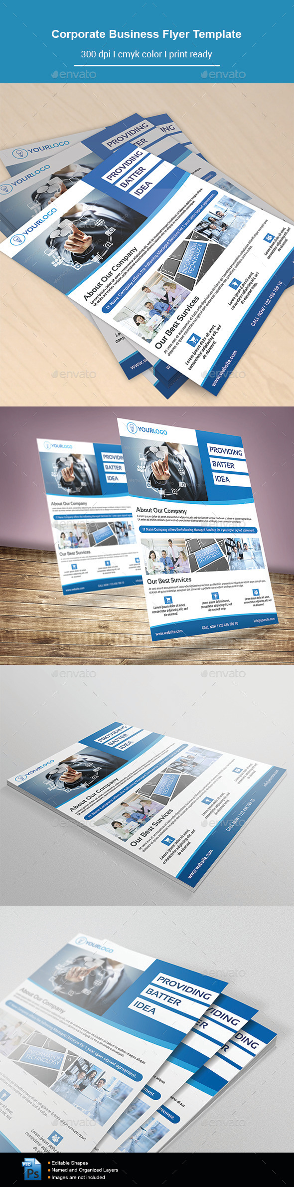 Corporate Business Flyer Template - Corporate Flyers