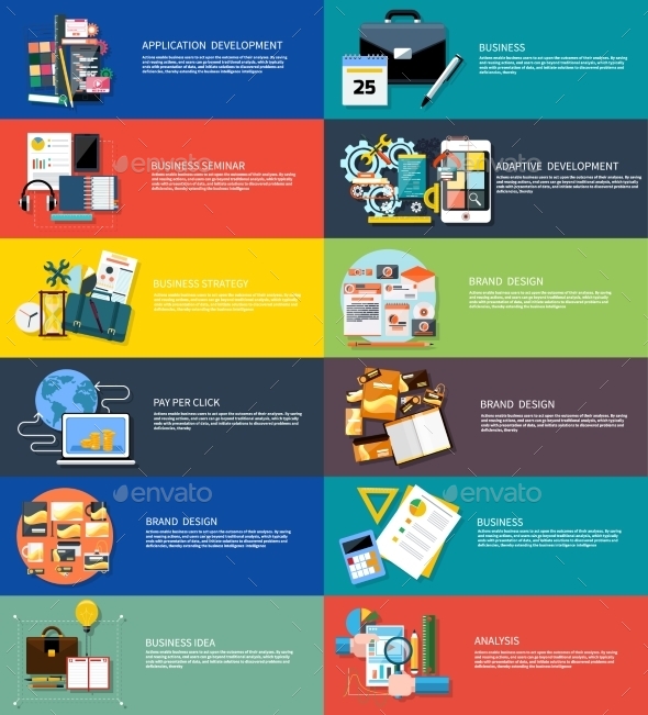 Set Banners For Business - Concepts Business