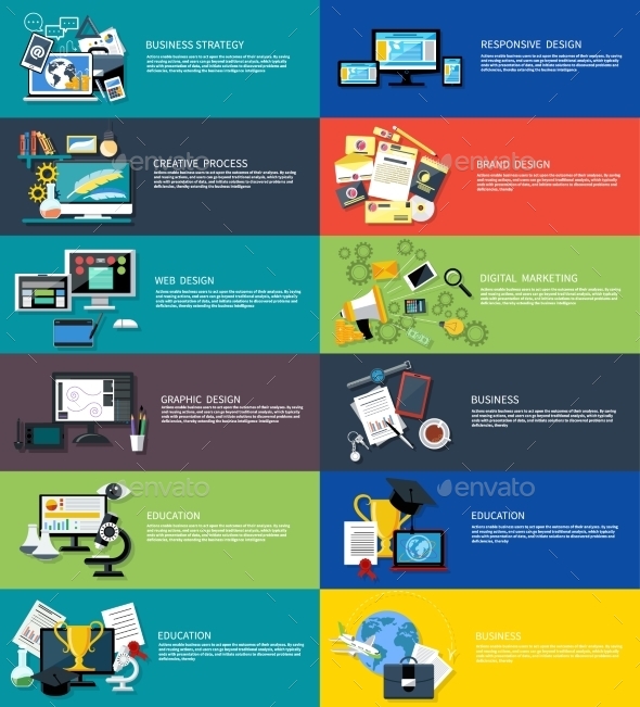 Banners For Business Graphic - Web Technology