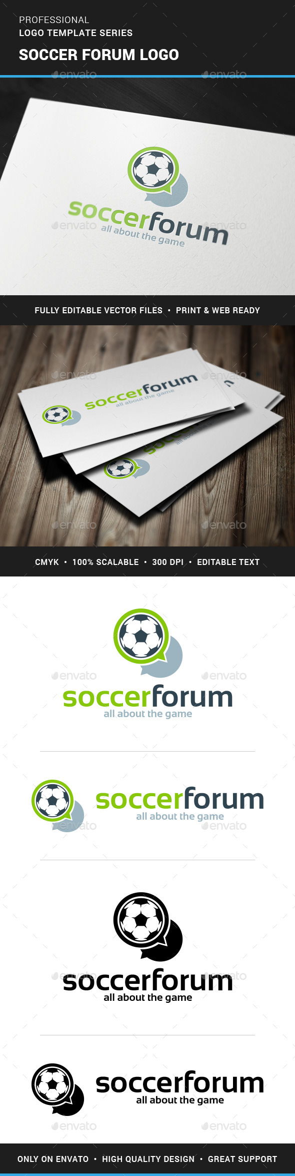 Soccer Forum Logo Template - Objects Logo Templates