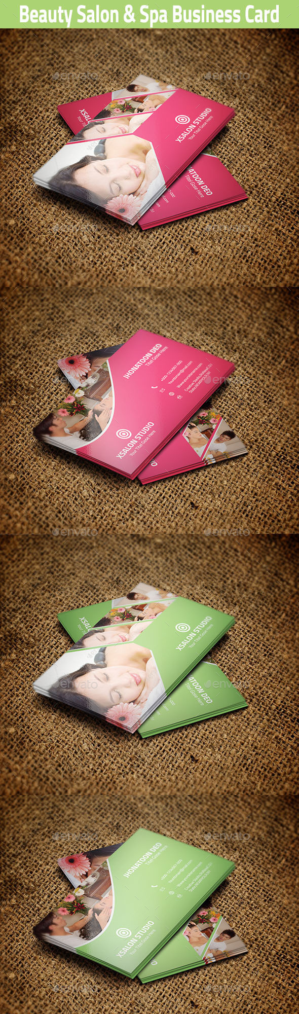 Beauty Salon & Spa Business Card - Industry Specific Business Cards