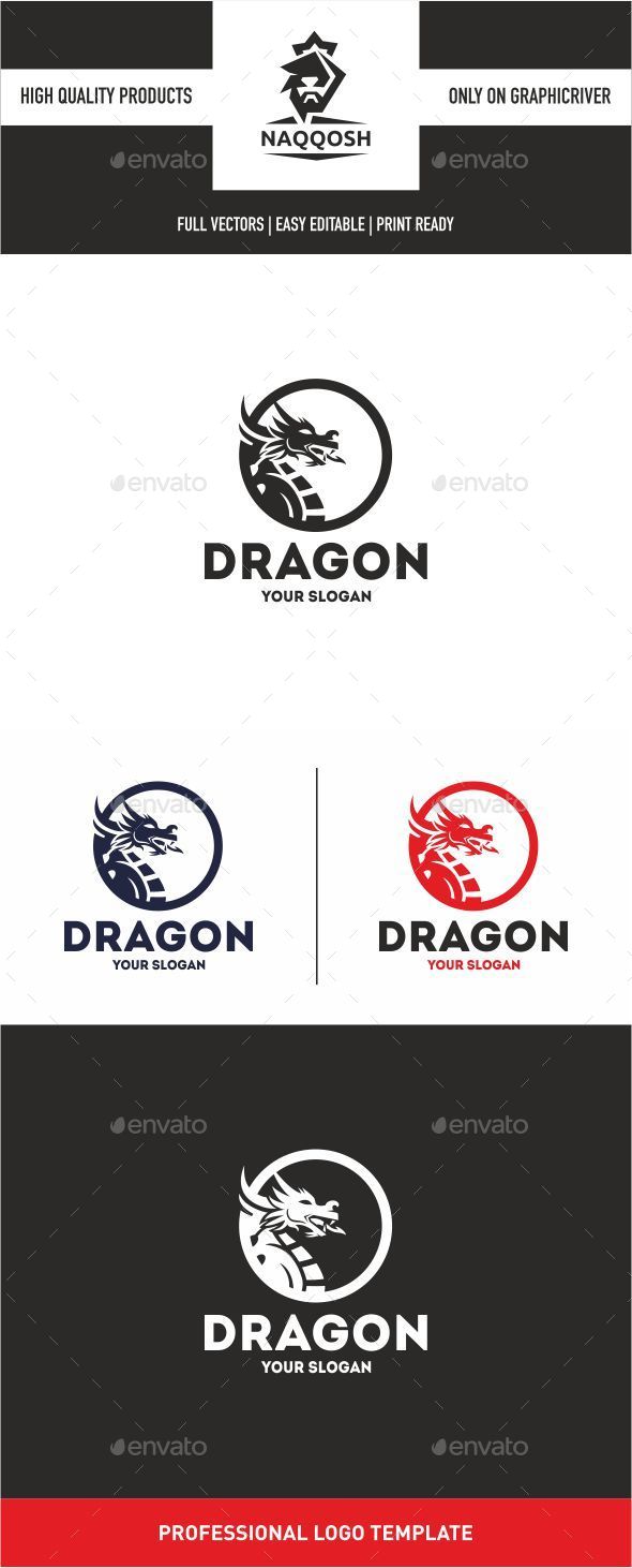 Dragon - Animals Logo Templates