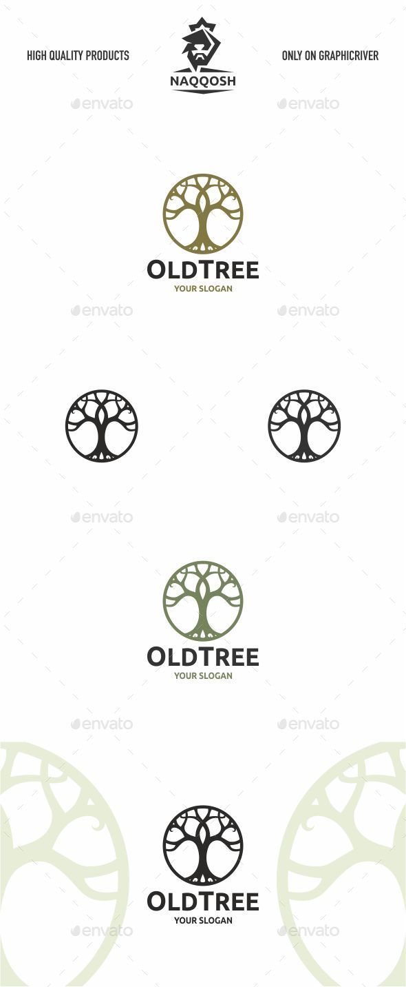 Old Tree - Symbols Logo Templates