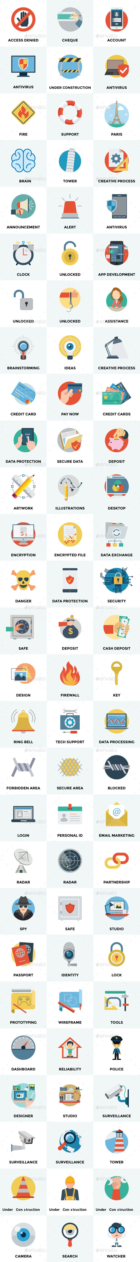 75+ Flat Vector Icons - Icons