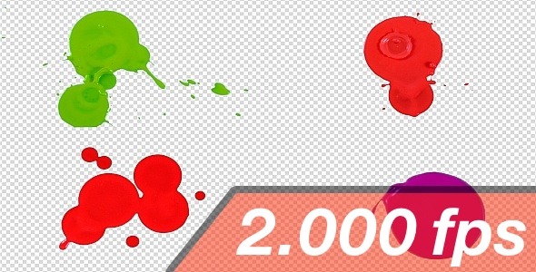 Splashes And Drops With Alpha Channel alt