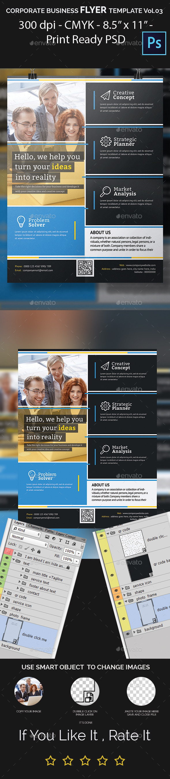 Corporate Business Flyer Template Vol.03 - Corporate Flyers