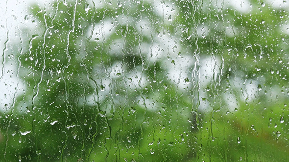 Rain Drops Sliding Down The Window Glass by UltraHDenis ...