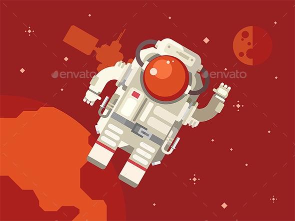 Astronaut in Outer Space - Travel Conceptual
