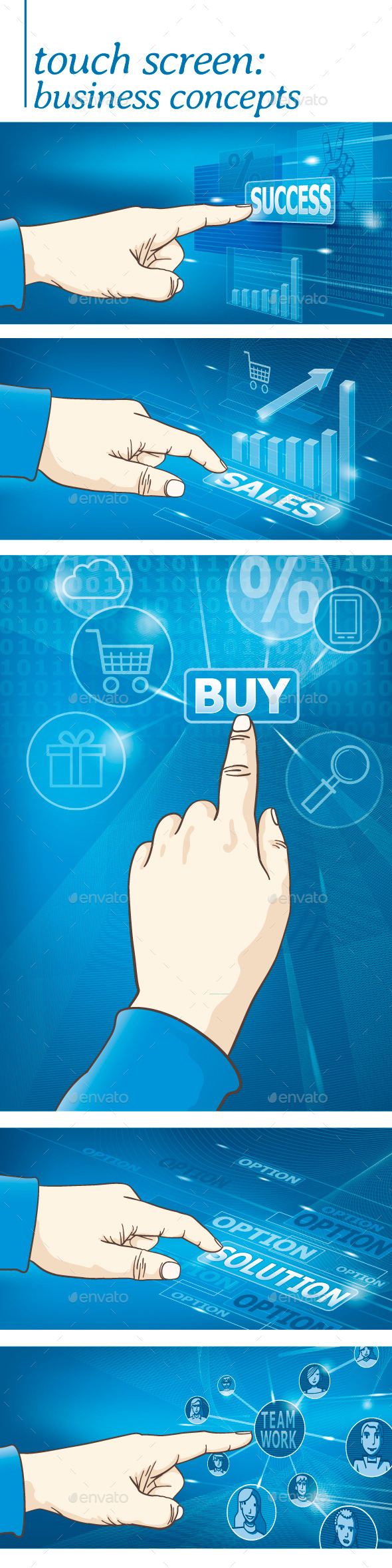 Touch Screen Business Concepts - Concepts Business