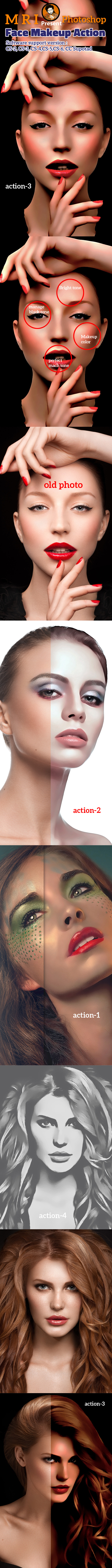 Face Makeup Action - Photo Effects Actions