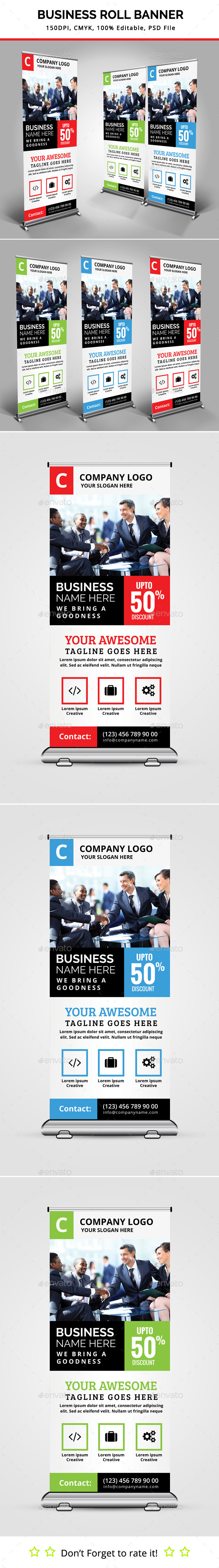 Business Roll Up Banner V11 - Signage Print Templates