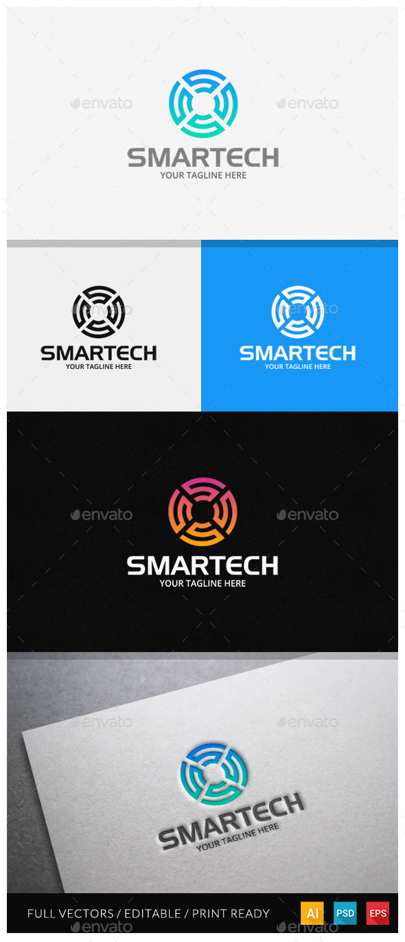 Smartech - Letter S Logo Template - Letters Logo Templates