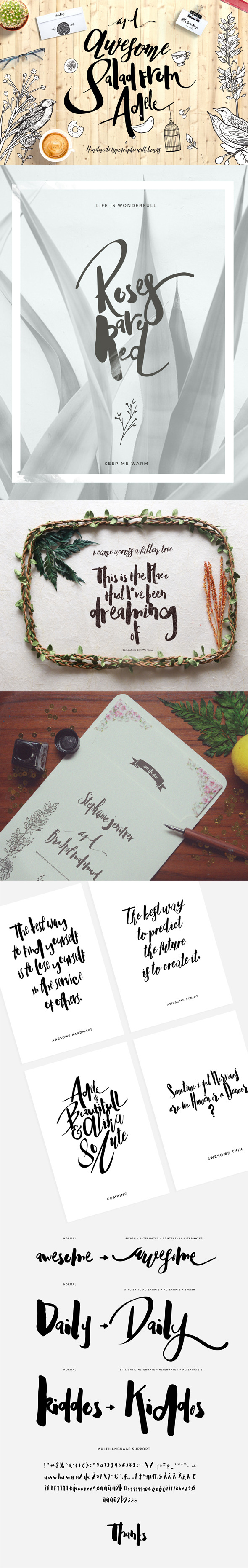 Adele Cute Typeface - Fonts