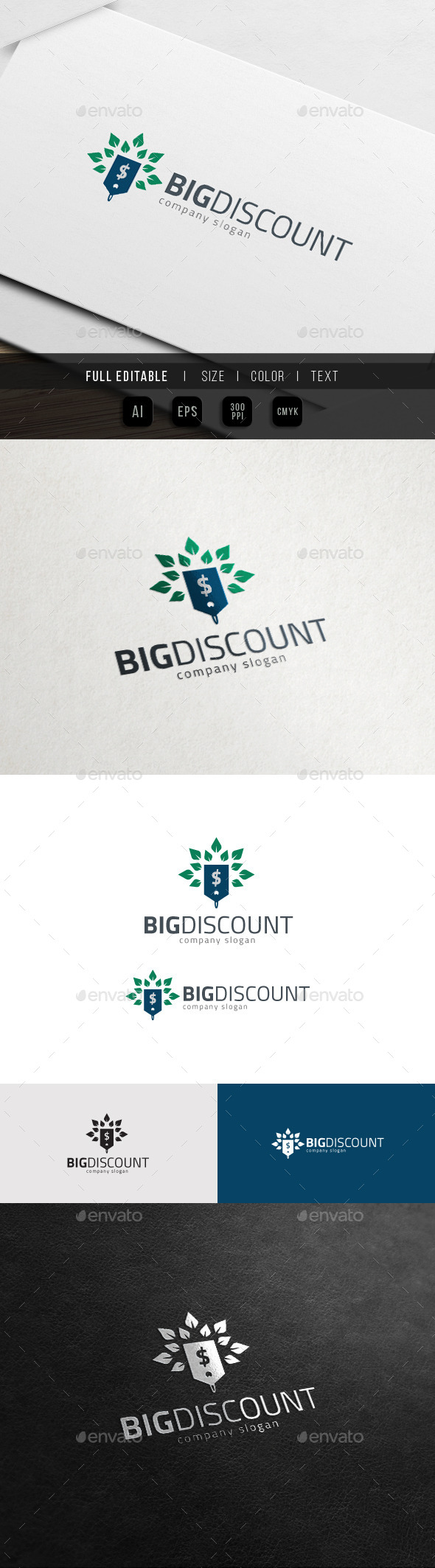 Big Discount - Big Sales Logo - Objects Logo Templates
