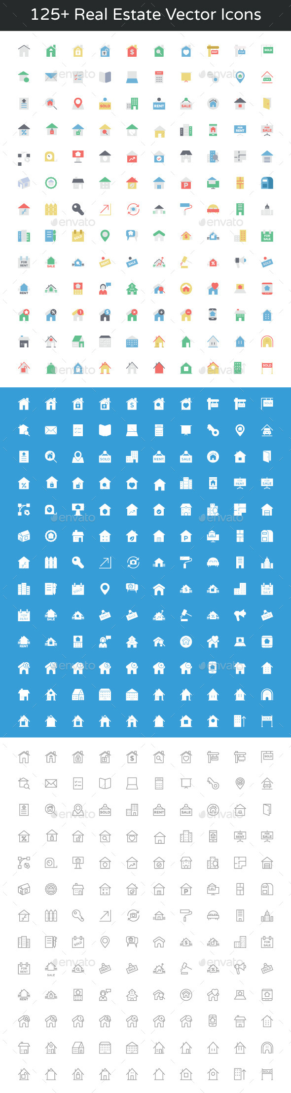 125+ Real Estate Vector Icons - Icons