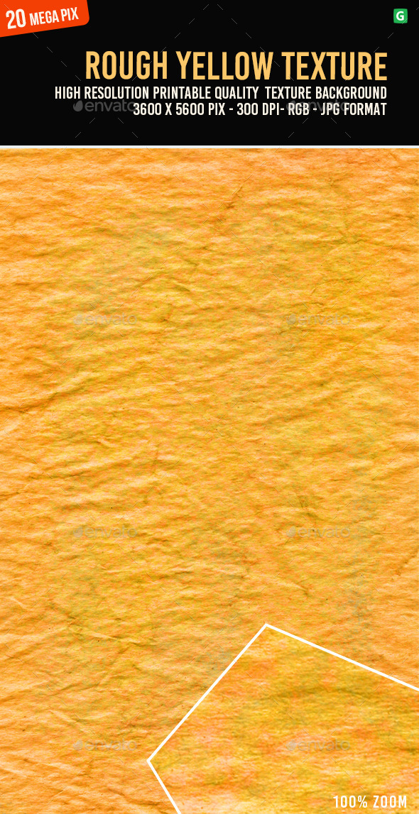 Rough Yellow Texture 117 - Paper Textures