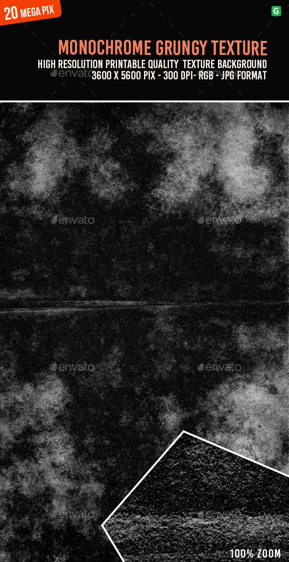 Monochrome Grungy Texture 115 - Industrial / Grunge Textures