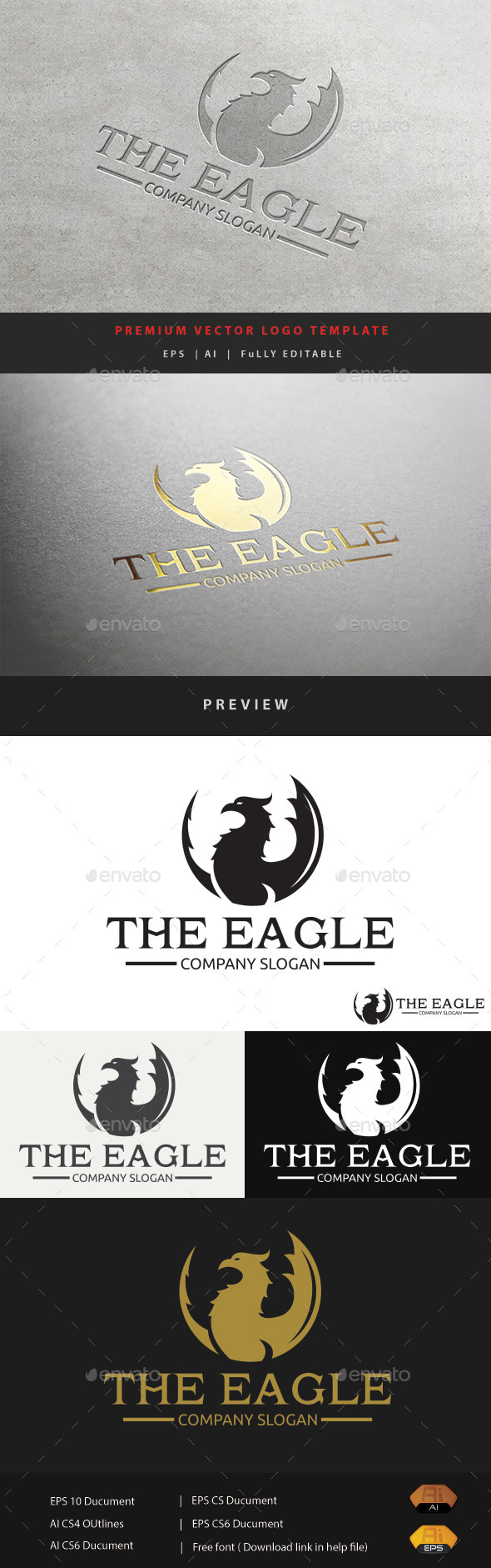 The Eagle - Animals Logo Templates