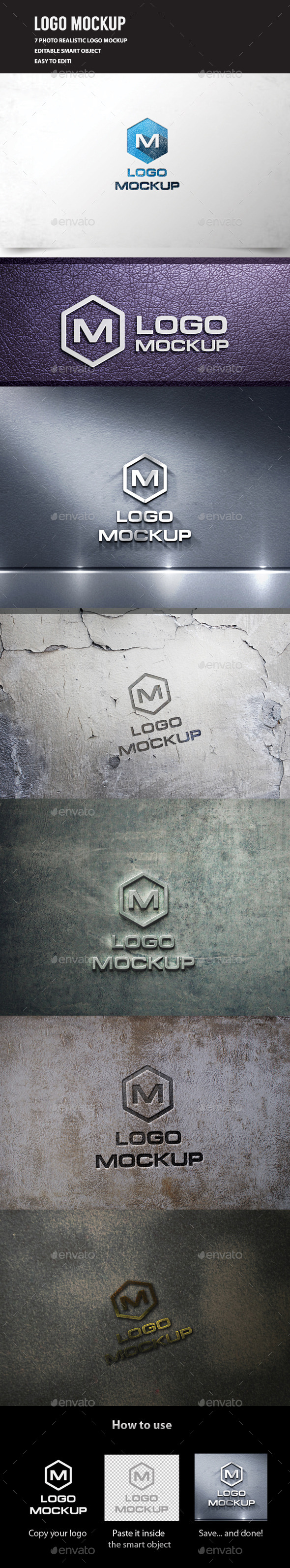 Download 3d Logo Mockup Vol 3 By Ahsan Alvi Graphicriver PSD Mockup Templates