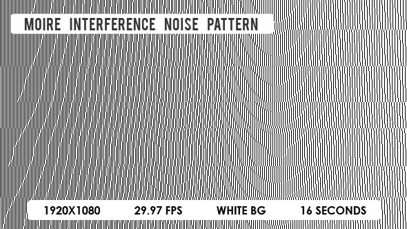 Moire Interference Noise Pattern