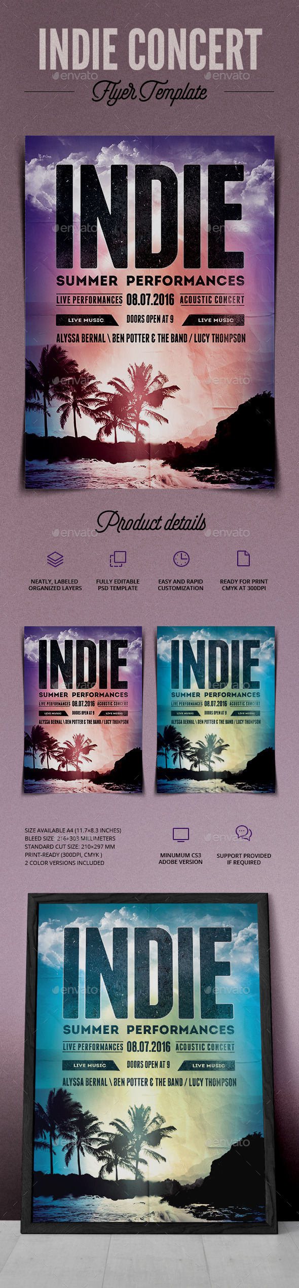 Indie Summer Event - Events Flyers