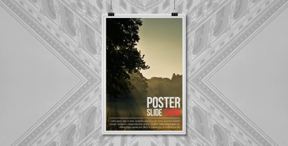 Clean Poster Slide - VideoHive 11856368