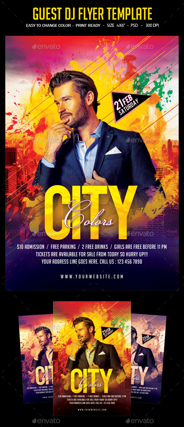 Guest Dj Flyer Template - Clubs & Parties Events