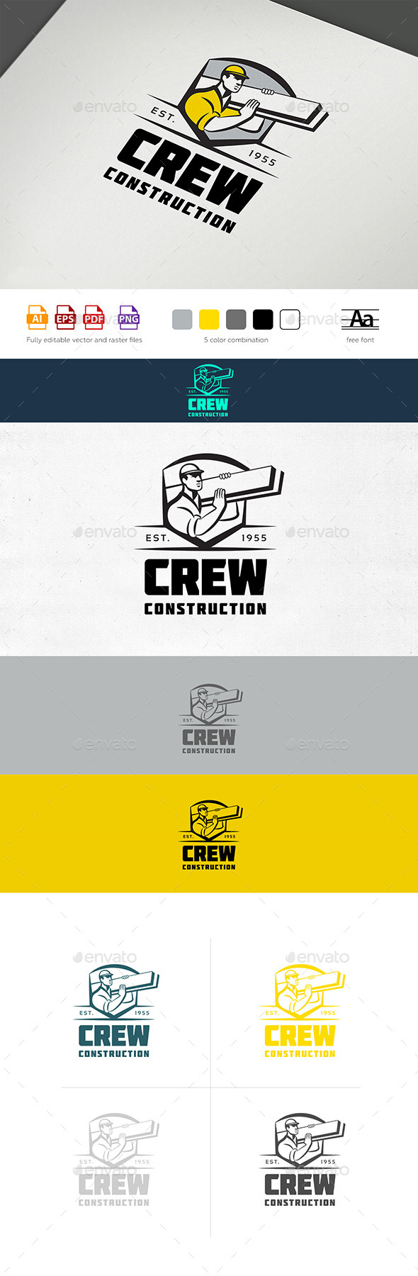 Construction Crew Logo - Humans Logo Templates