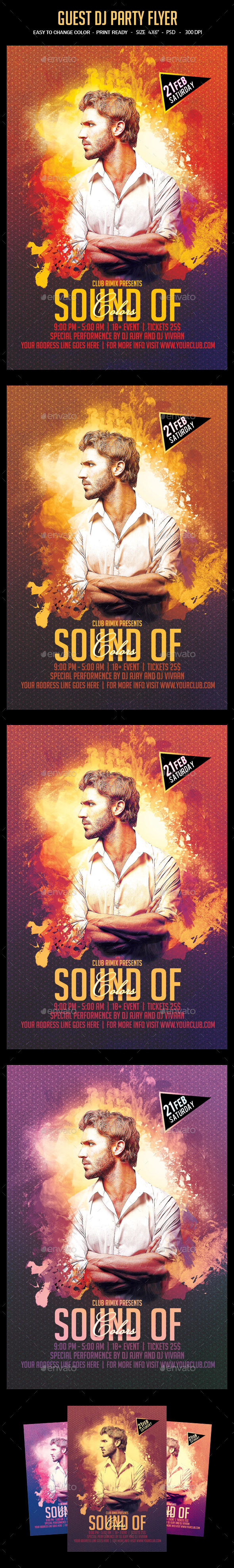 Guest Dj Party Flyer - Clubs & Parties Events