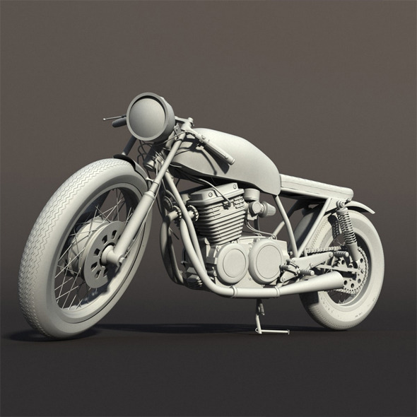 Cafe Racer Motorcycle - 3Docean 11861344
