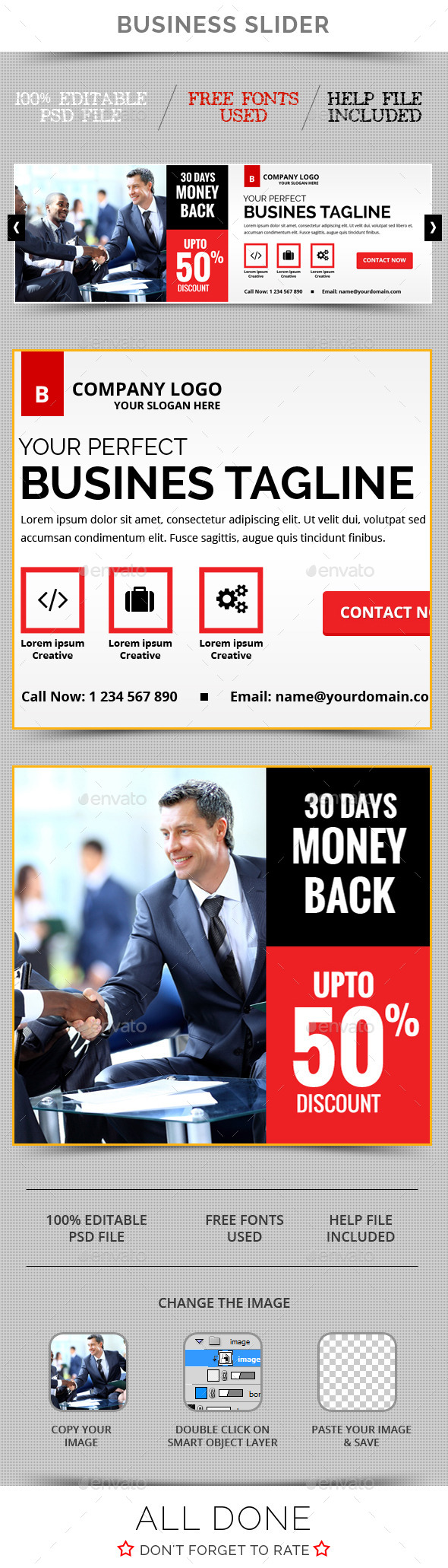 Business Slider V24 - Sliders & Features Web Elements