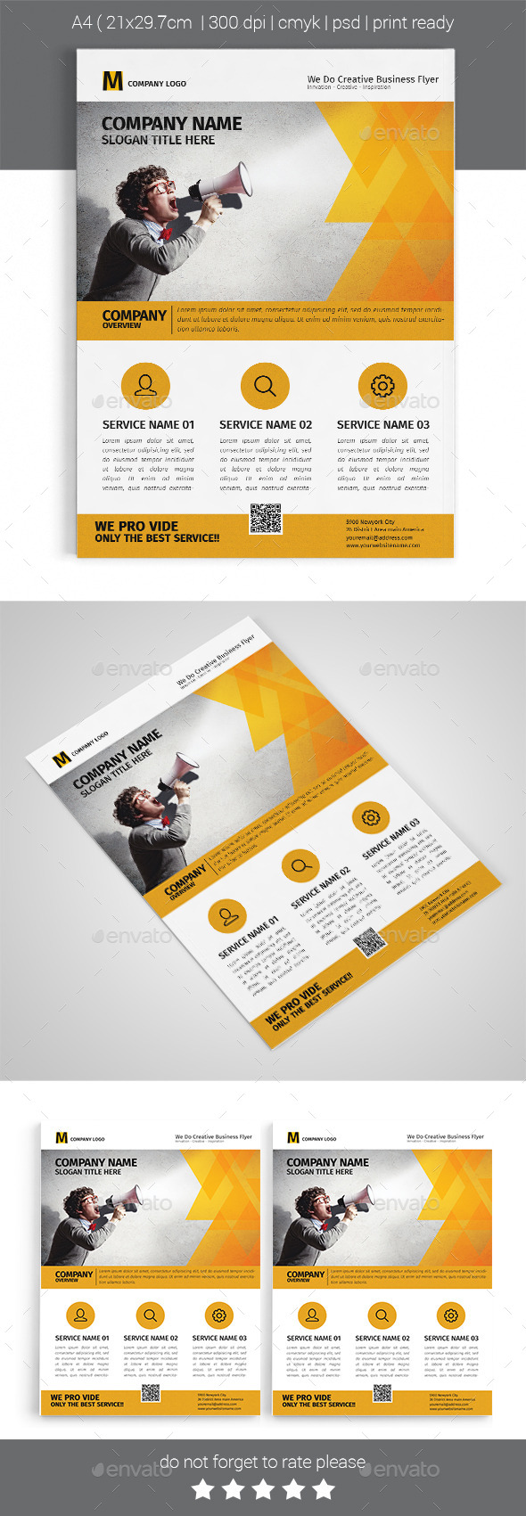 A4 Corporate Business Flyer Template Vol 04 - Corporate Flyers