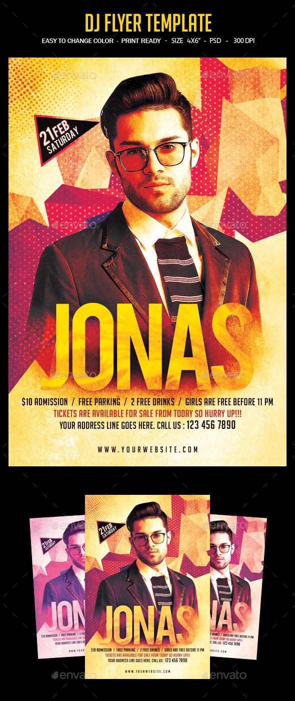 Guest DJ Flyer Template - Clubs & Parties Events